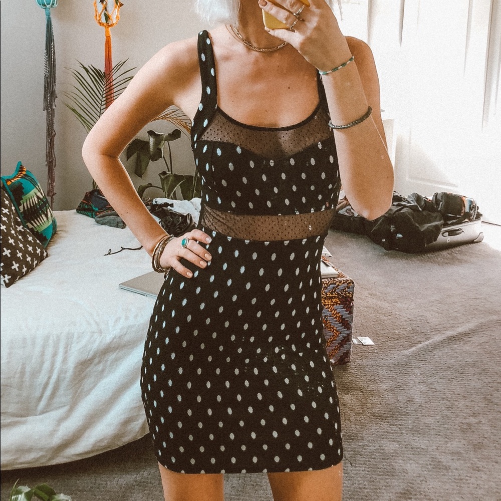 Nasty Gal Polka Dot Dress
